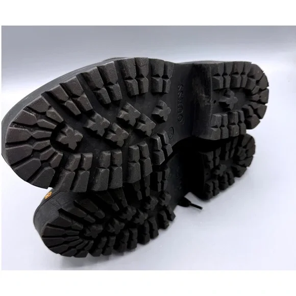 Guess Fearne Womens Black Floral Combat Boots Side Zip Lug Sole GWFEARNE Size 6M - Picture 12 of 15